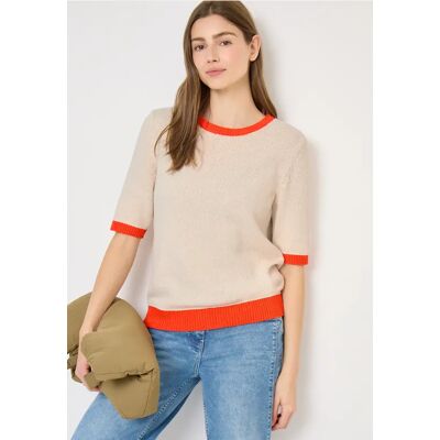 cecil Bouclé Pullover - Orange - Damen - Size: XXL L M XL cecil Bouclé Pullover - Orange - Damen - Size: XXL L M XL