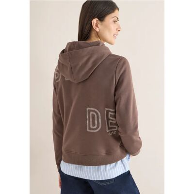 cecil Hoodie mit Backprint - Beige - Damen - Size: S L M XXL XL cecil Hoodie mit Backprint - Beige - Damen - Size: S L M XXL XL