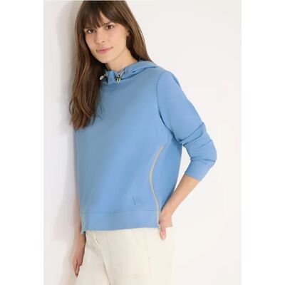 cecil Hoodie mit Zipper-Details - Blau - Damen - Size: XL XS M XXL L S cecil Hoodie mit Zipper-Details - Blau - Damen - Size: XL XS M XXL L S