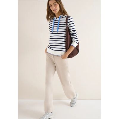 cecil Gestreifter Hoodie - Weiß - Damen - Size: L XXL XL cecil Gestreifter Hoodie - Weiß - Damen - Size: L XXL XL