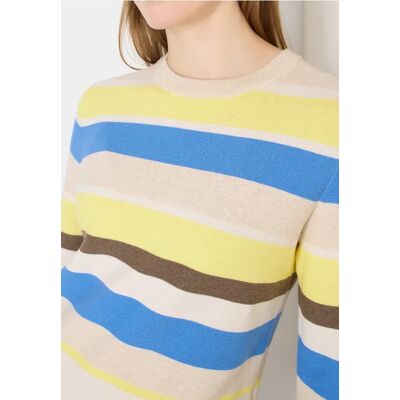 cecil Gestreifter Pullover - Gelb - Damen - Size: L XS S 3XL XL M XXL cecil Gestreifter Pullover - Gelb - Damen - Size: L XS S 3XL XL M XXL