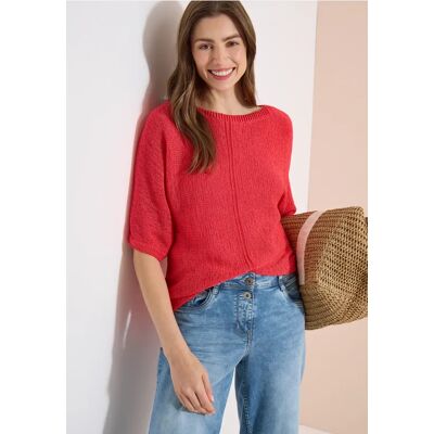 cecil Dolman Pullover mit U-Boot-Ausschnitt - Orange - Damen - Size: M XS S XXL XL L cecil Dolman Pullover mit U-Boot-Ausschnitt - Orange - Damen - Size: M XS S XXL XL L