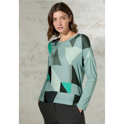 cecil Gemustertes Shirt - Grün - Damen - Size: L S M XS XXL XL cecil Gemustertes Shirt - Grün - Damen - Size: L S M XS XXL XL