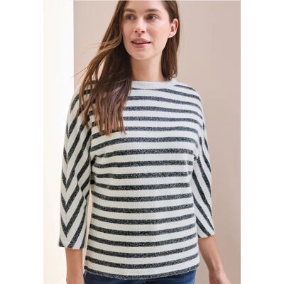 cecil Gestreiftes Federgarn Shirt - Blau - Damen - Size: M XXL L XL S cecil Gestreiftes Federgarn Shirt - Blau - Damen - Size: M XXL L XL S