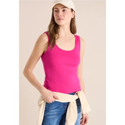 cecil Basic Top aus reiner Baumwolle - Pink - Damen - Size: L XXL XL M XS S cecil Basic Top aus reiner Baumwolle - Pink - Damen - Size: L XXL XL M XS S