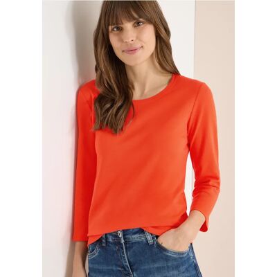 cecil Basic Shirt - Orange - Damen - Size: XL 3XL XXL S L cecil Basic Shirt - Orange - Damen - Size: XL 3XL XXL S L