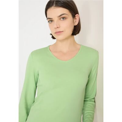 cecil V-Neck Langarmshirt - Grün - Damen - Size: XXL L XL cecil V-Neck Langarmshirt - Grün - Damen - Size: XXL L XL