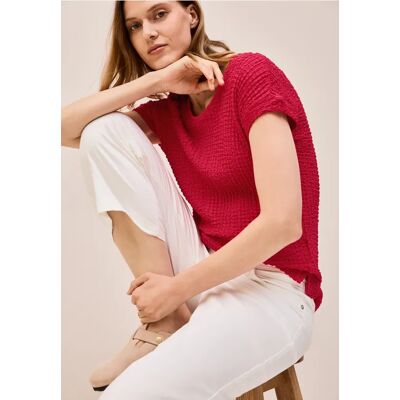cecil Strukturshirt - Rot - Damen - Size: L XXL M XL cecil Strukturshirt - Rot - Damen - Size: L XXL M XL