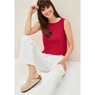 cecil Top mit Rippstruktur - Rot - Damen - Size: L XXL XL cecil Top mit Rippstruktur - Rot - Damen - Size: L XXL XL