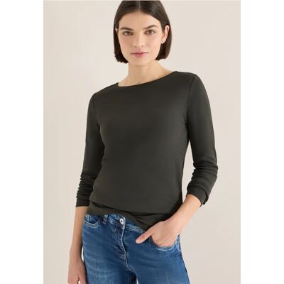 cecil Shirt mit U-Boot-Ausschnitt - Grün - Damen - Size: 3XL XS XL M XXL S L cecil Shirt mit U-Boot-Ausschnitt - Grün - Damen - Size: 3XL XS XL M XXL S L