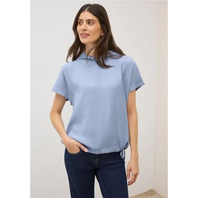cecil Materialmix Kapuzenshirt - Blau - Damen - Size: M XS L S XL cecil Materialmix Kapuzenshirt - Blau - Damen - Size: M XS L S XL