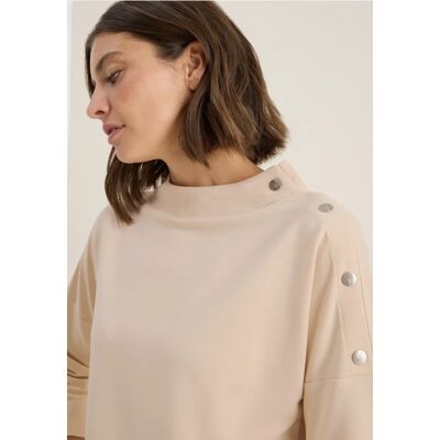 cecil Shirt mit Knopfdetail - Beige - Damen - Size: XXL XS XL L S cecil Shirt mit Knopfdetail - Beige - Damen - Size: XXL XS XL L S