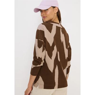 cecil Ottoman Shirt - Braun - Damen - Size: XS M XXL L S XL cecil Ottoman Shirt - Braun - Damen - Size: XS M XXL L S XL