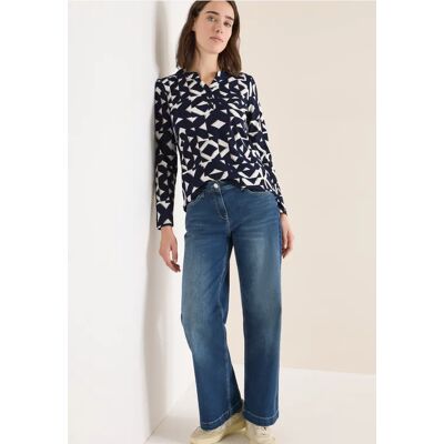 cecil Print Shirt im Tunika-Look - Blau - Damen - Size: S XS XXL XL M L cecil Print Shirt im Tunika-Look - Blau - Damen - Size: S XS XXL XL M L