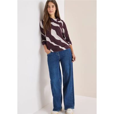 cecil Kuscheliges Shirt mit Muster - Rot - Damen - Size: L M XL XXL XS S cecil Kuscheliges Shirt mit Muster - Rot - Damen - Size: L M XL XXL XS S