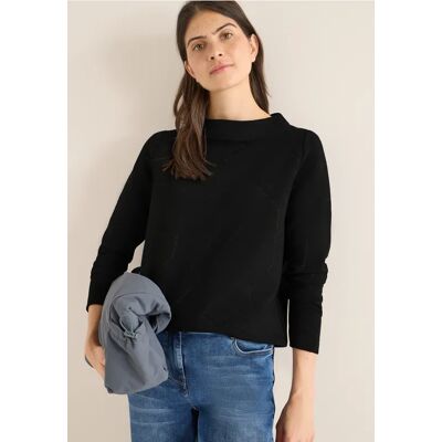 cecil Ottoman Shirt - Schwarz - Damen - Size: XXL M S XL L XS cecil Ottoman Shirt - Schwarz - Damen - Size: XXL M S XL L XS