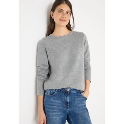 cecil Glitzer Ottoman Shirt - Grau - Damen - Size: XS L XXL XL S M cecil Glitzer Ottoman Shirt - Grau - Damen - Size: XS L XXL XL S M