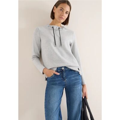 cecil Softes Piquée Shirt - Grau - Damen - Size: XL S XXL L cecil Softes Piquée Shirt - Grau - Damen - Size: XL S XXL L