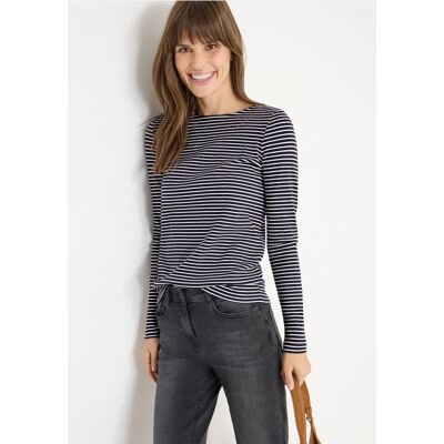 cecil Gestreiftes Shirt - Blau - Damen - Size: M L XS XL XXL S cecil Gestreiftes Shirt - Blau - Damen - Size: M L XS XL XXL S