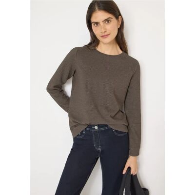 cecil Two Tone Strukturshirt - Beige - Damen - Size: L S XL M XXL XS cecil Two Tone Strukturshirt - Beige - Damen - Size: L S XL M XXL XS