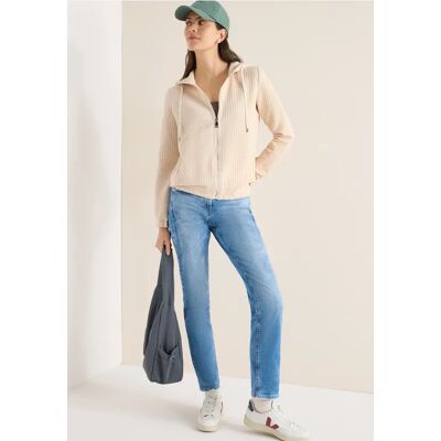 cecil Kapuzenjacke mit Struktur - Beige - Damen - Size: XL XXL XS M S L cecil Kapuzenjacke mit Struktur - Beige - Damen - Size: XL XXL XS M S L