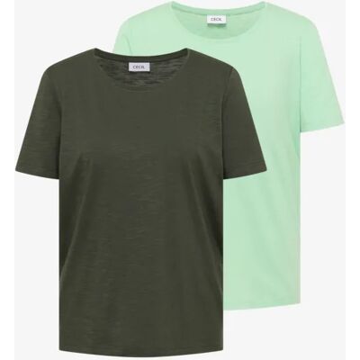 cecil Basic T-Shirt mit Rundhals im 2er-Pack - Multicolour - Damen - Size: 3XL XS XL M L XXL S cecil Basic T-Shirt mit Rundhals im 2er-Pack - Multicolour - Damen - Size: 3XL XS XL M L XXL S