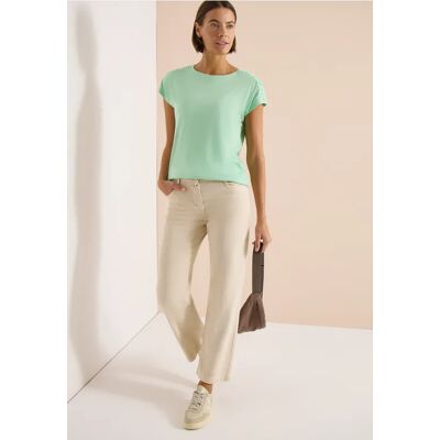 cecil Kurzarm Shirt mit Boatneck und Raffung - Grün - Damen - Size: S L M XS XL XXL 3XL cecil Kurzarm Shirt mit Boatneck und Raffung - Grün - Damen - Size: S L M XS XL XXL 3XL