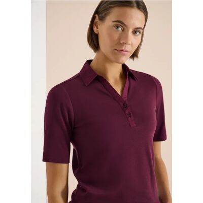 cecil Basic Poloshirt mit Kurzarm - Rot - Damen - Size: XXL S M XL L cecil Basic Poloshirt mit Kurzarm - Rot - Damen - Size: XXL S M XL L