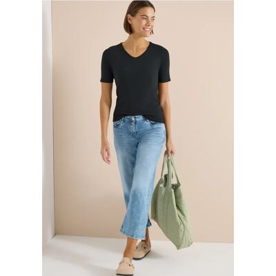 cecil Basic T-Shirt aus Baumwolle - Grün - Damen - Size: XS M XL L XXL S cecil Basic T-Shirt aus Baumwolle - Grün - Damen - Size: XS M XL L XXL S