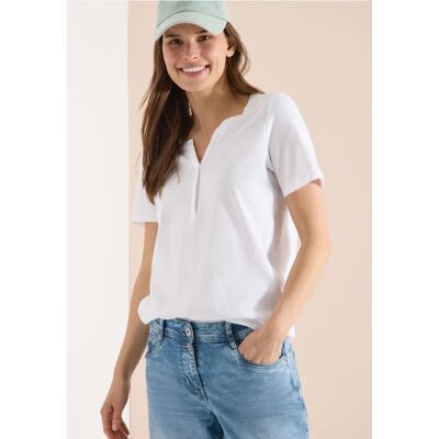 cecil Basic Shirt im Tunika-Look - Weiß - Damen - Size: XXL S M XL L cecil Basic Shirt im Tunika-Look - Weiß - Damen - Size: XXL S M XL L