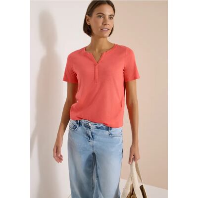 cecil Basic Shirt im Tunika-Look - Orange - Damen - Size: 3XL M S XL XS L XXL cecil Basic Shirt im Tunika-Look - Orange - Damen - Size: 3XL M S XL XS L XXL