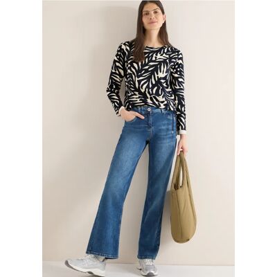 cecil Two-Tone Shirt - Blau - Damen - Size: XL L M XXL S cecil Two-Tone Shirt - Blau - Damen - Size: XL L M XXL S