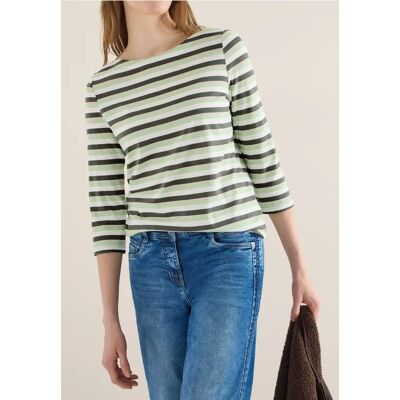 cecil Gestreiftes Shirt - Grün - Damen - Size: XS L S XXL XL cecil Gestreiftes Shirt - Grün - Damen - Size: XS L S XXL XL