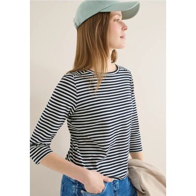 cecil Gestreiftes Shirt - Blau - Damen - Size: S M XL XS L cecil Gestreiftes Shirt - Blau - Damen - Size: S M XL XS L