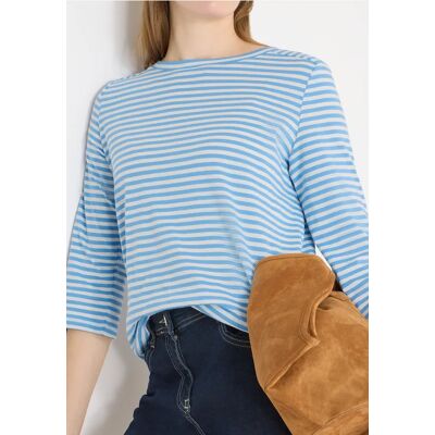 cecil Gestreiftes Shirt - Blau - Damen - Size: XXL XL M L S XS cecil Gestreiftes Shirt - Blau - Damen - Size: XXL XL M L S XS