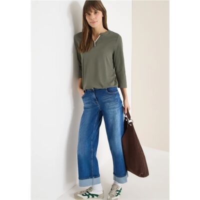 cecil Shirt in Unifarbe - Grün - Damen - Size: 3XL S L XXL XS M XL cecil Shirt in Unifarbe - Grün - Damen - Size: 3XL S L XXL XS M XL