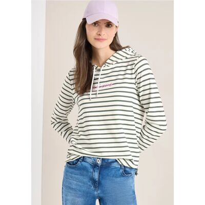 cecil Gestreiftes Hoodie Shirt - Grün - Damen - Size: M XXL L XL cecil Gestreiftes Hoodie Shirt - Grün - Damen - Size: M XXL L XL