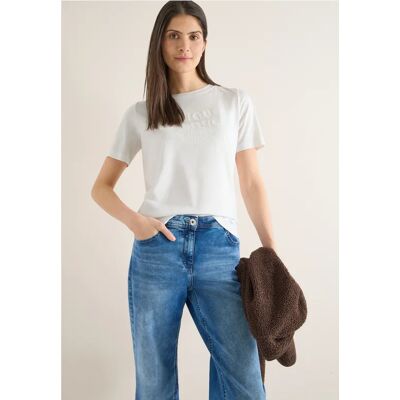 cecil T-Shirt mit Frontprint - Weiß - Damen - Size: M XXL L XS XL cecil T-Shirt mit Frontprint - Weiß - Damen - Size: M XXL L XS XL