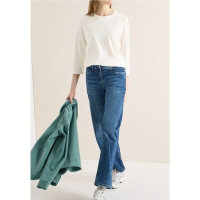 cecil Shirt mit Tapedetail - Weiß - Damen - Size: L S M XXL XL XS cecil Shirt mit Tapedetail - Weiß - Damen - Size: L S M XXL XL XS