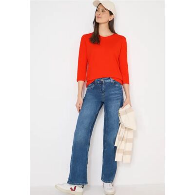cecil Basic T-Shirt - Orange - Damen - Size: M 3XL XL XXL XS S L cecil Basic T-Shirt - Orange - Damen - Size: M 3XL XL XXL XS S L