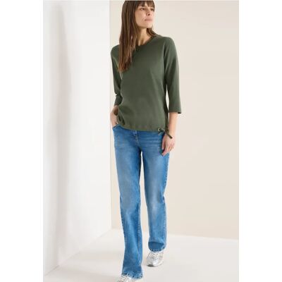 cecil Shirt mit Tunnelzug - Grün - Damen - Size: XS M S L XL cecil Shirt mit Tunnelzug - Grün - Damen - Size: XS M S L XL
