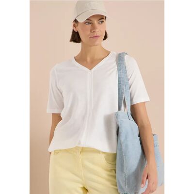 cecil Kurzarm T-Shirt im Tunika-Look - Weiß - Damen - Size: XS L S XXL XL M cecil Kurzarm T-Shirt im Tunika-Look - Weiß - Damen - Size: XS L S XXL XL M
