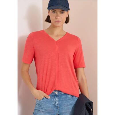 cecil Kurzarm T-Shirt im Tunika-Look - Orange - Damen - Size: XXL XS M L XL S cecil Kurzarm T-Shirt im Tunika-Look - Orange - Damen - Size: XXL XS M L XL S
