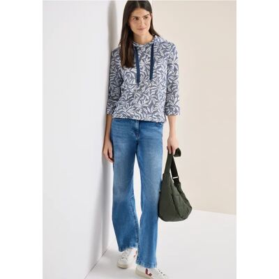 cecil 3/4-Arm Shirt mit floralem Print - Blau - Damen - Size: L XXL M XS XL S cecil 3/4-Arm Shirt mit floralem Print - Blau - Damen - Size: L XXL M XS XL S
