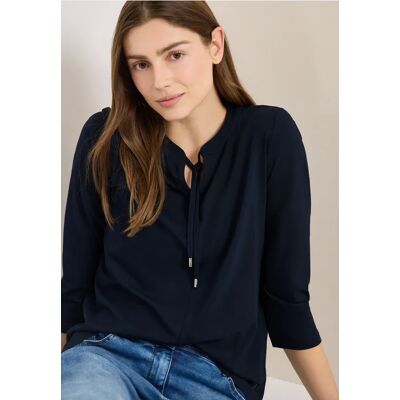cecil 3/4-Arm Shirt mit Split Neck - Blau - Damen - Size: XS XL M S L cecil 3/4-Arm Shirt mit Split Neck - Blau - Damen - Size: XS XL M S L