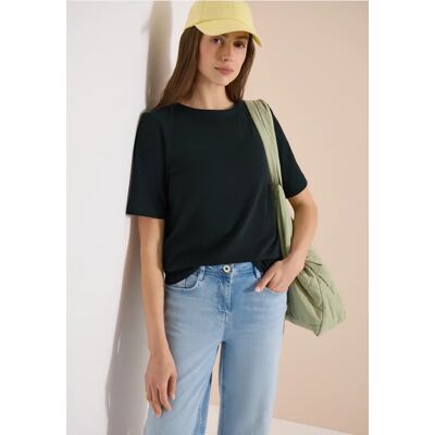 cecil Kurzarm T-Shirt aus reiner Baumwolle - Grün - Damen - Size: L S XS M XXL XL cecil Kurzarm T-Shirt aus reiner Baumwolle - Grün - Damen - Size: L S XS M XXL XL