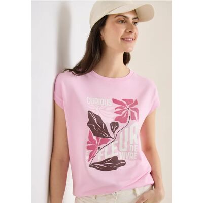 cecil T-Shirt mit Boatneck und Frontprint - Rosa - Damen - Size: L XXL XL cecil T-Shirt mit Boatneck und Frontprint - Rosa - Damen - Size: L XXL XL