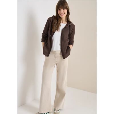 cecil Langarm Jacke mit Kapuze und Taschen - Braun - Damen - Size: L XL M cecil Langarm Jacke mit Kapuze und Taschen - Braun - Damen - Size: L XL M