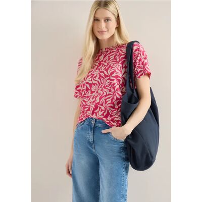cecil Shirt mit Boatneck und floralem Print - Pink - Damen - Size: XXL S XS L M XL cecil Shirt mit Boatneck und floralem Print - Pink - Damen - Size: XXL S XS L M XL