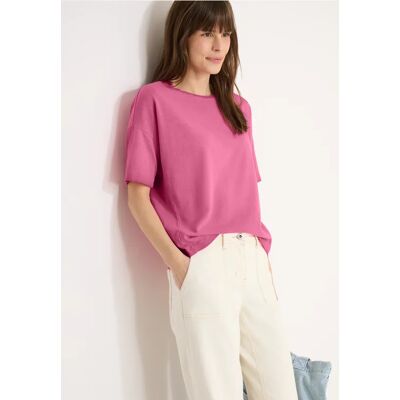 cecil Kurzarm T-Shirt in Garment Dye Optik - Pink - Damen - Size: XS XXL L XL S M cecil Kurzarm T-Shirt in Garment Dye Optik - Pink - Damen - Size: XS XXL L XL S M
